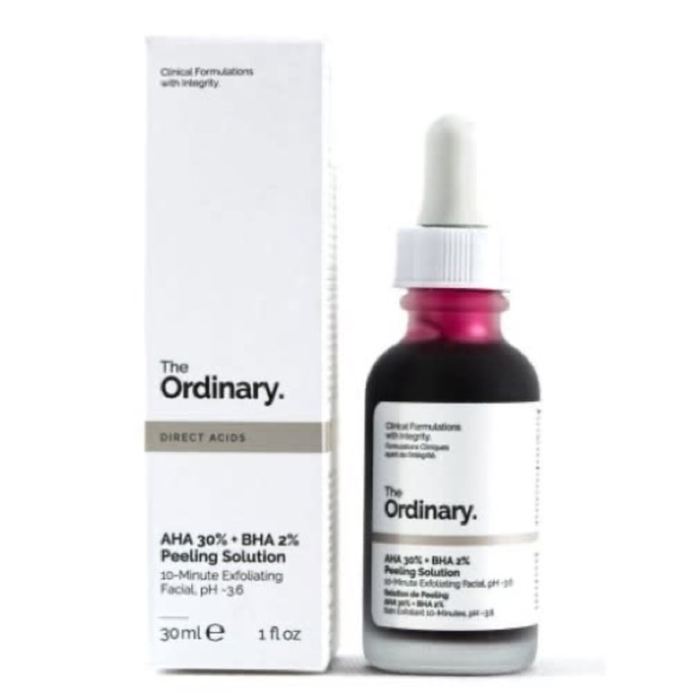The Ordinary
AHA 30% + BHA 2% Peeling Solution